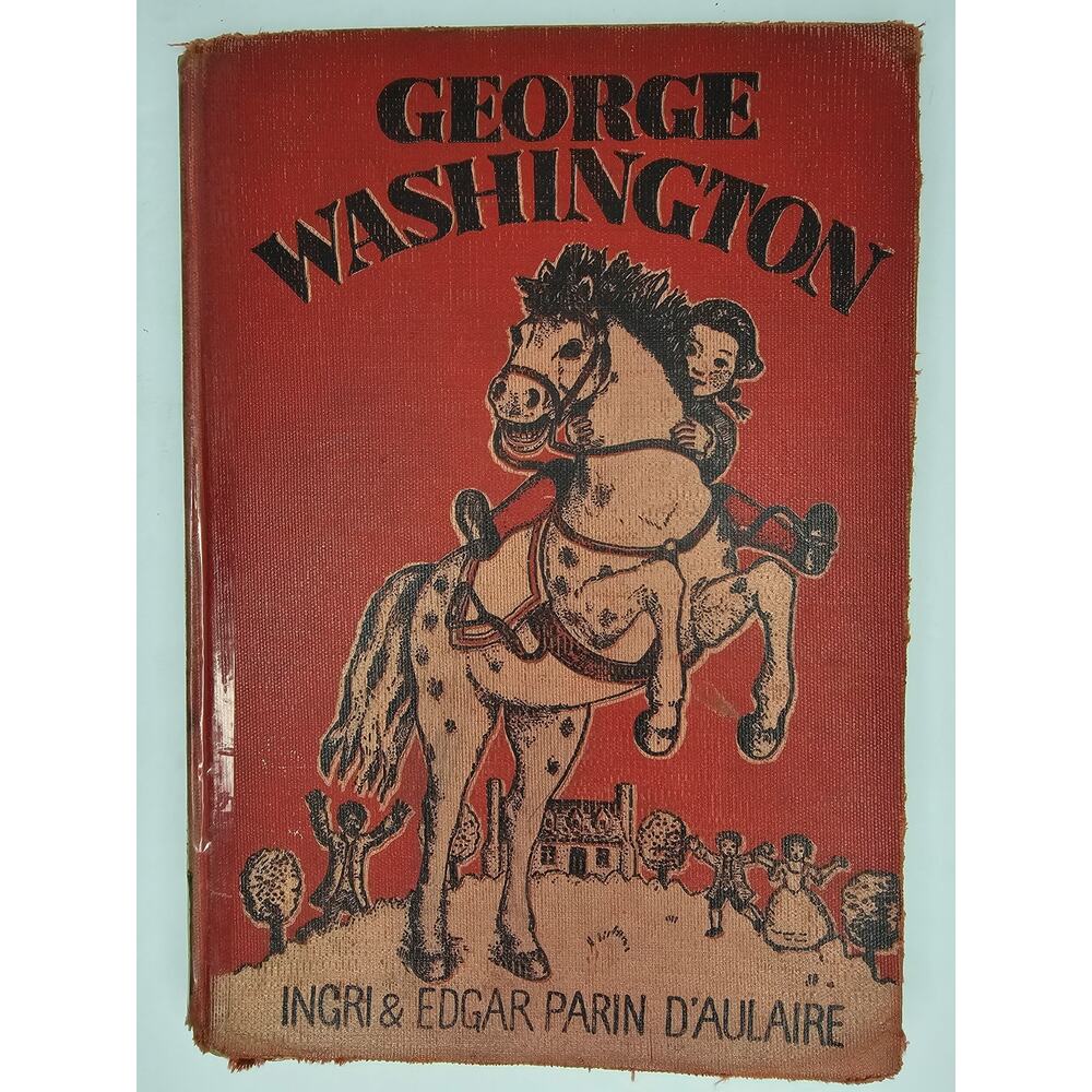1936 GEORGE WASHINGTON Hardcover Discarded Library Vintage BOOK